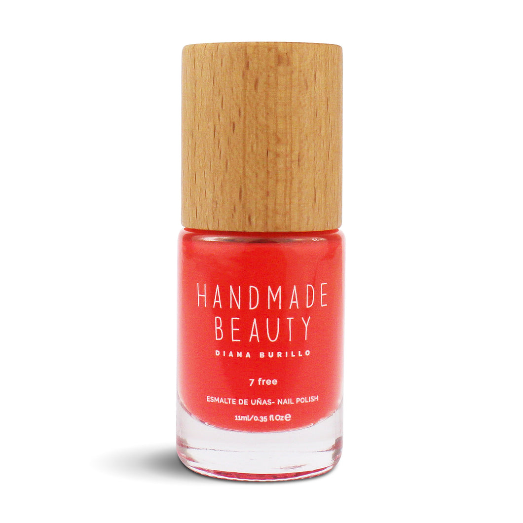 Nail Polish Non Toxic Color Tangerine - Handmade Beauty